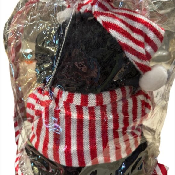 “Belkie Bear 2004 Holiday Teddy in Striped Backpack” - Picture 2 of 2